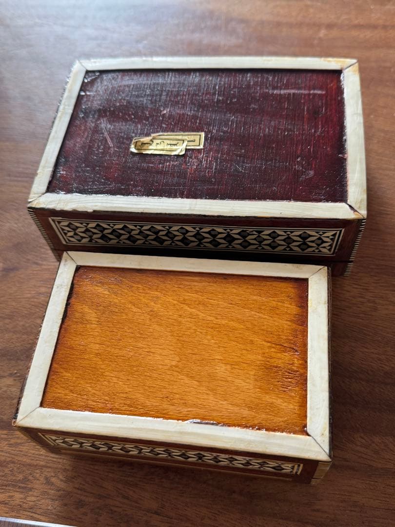 螺鈿細工の小物入れ2個セット