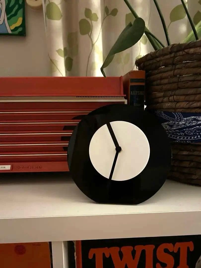 アメリカ　ビンテージ　時計　白黒　時計