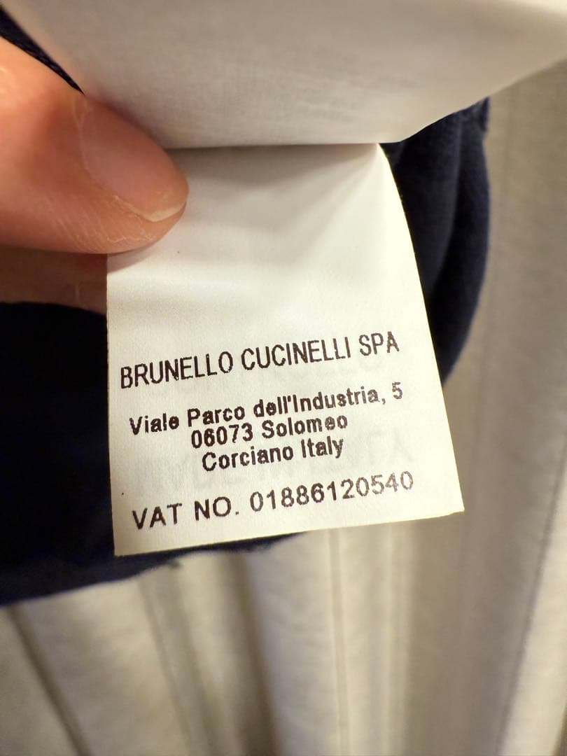 BRUNELLO CUCINELLI ネイビー ポロシャツ