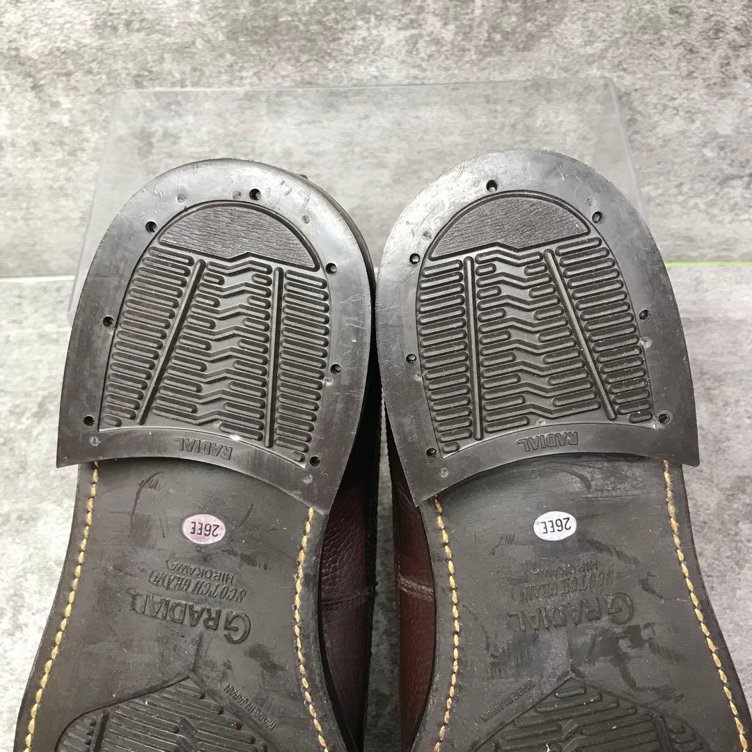 【美品】SCOTCH GRAIN シボ加工　ウィングチップ　ビジネスシューズ