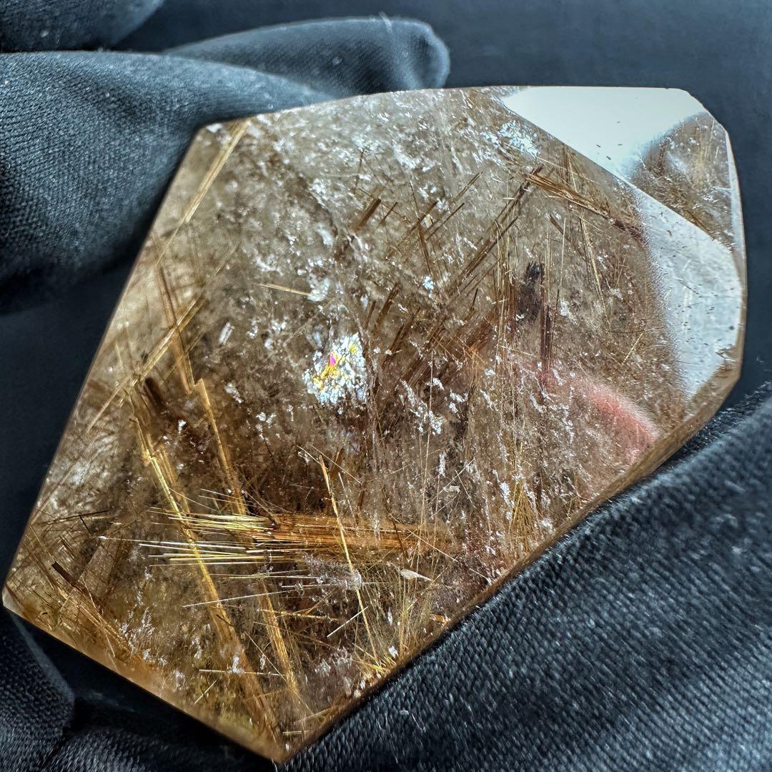 【財運・金運・事業運up❗️】タイチンルチル☆フリーフォーム水晶 原石A1250