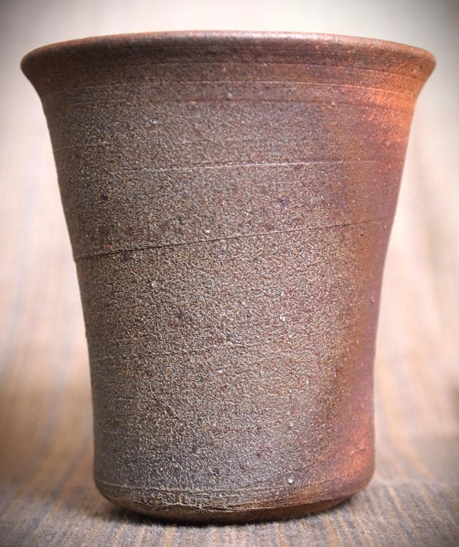 人気作家★中里隆★唐津南蛮麦酒器A★緋色