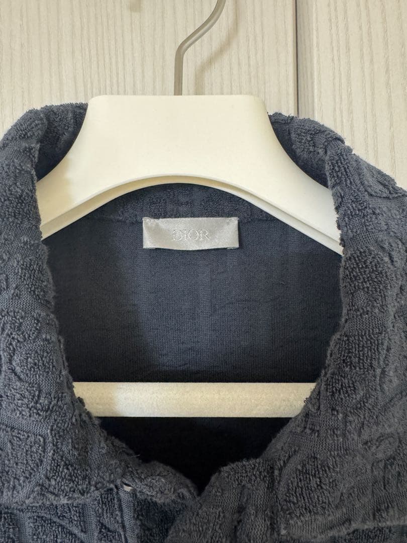 Dior ネイビー　ポロシャツ M オブリーク