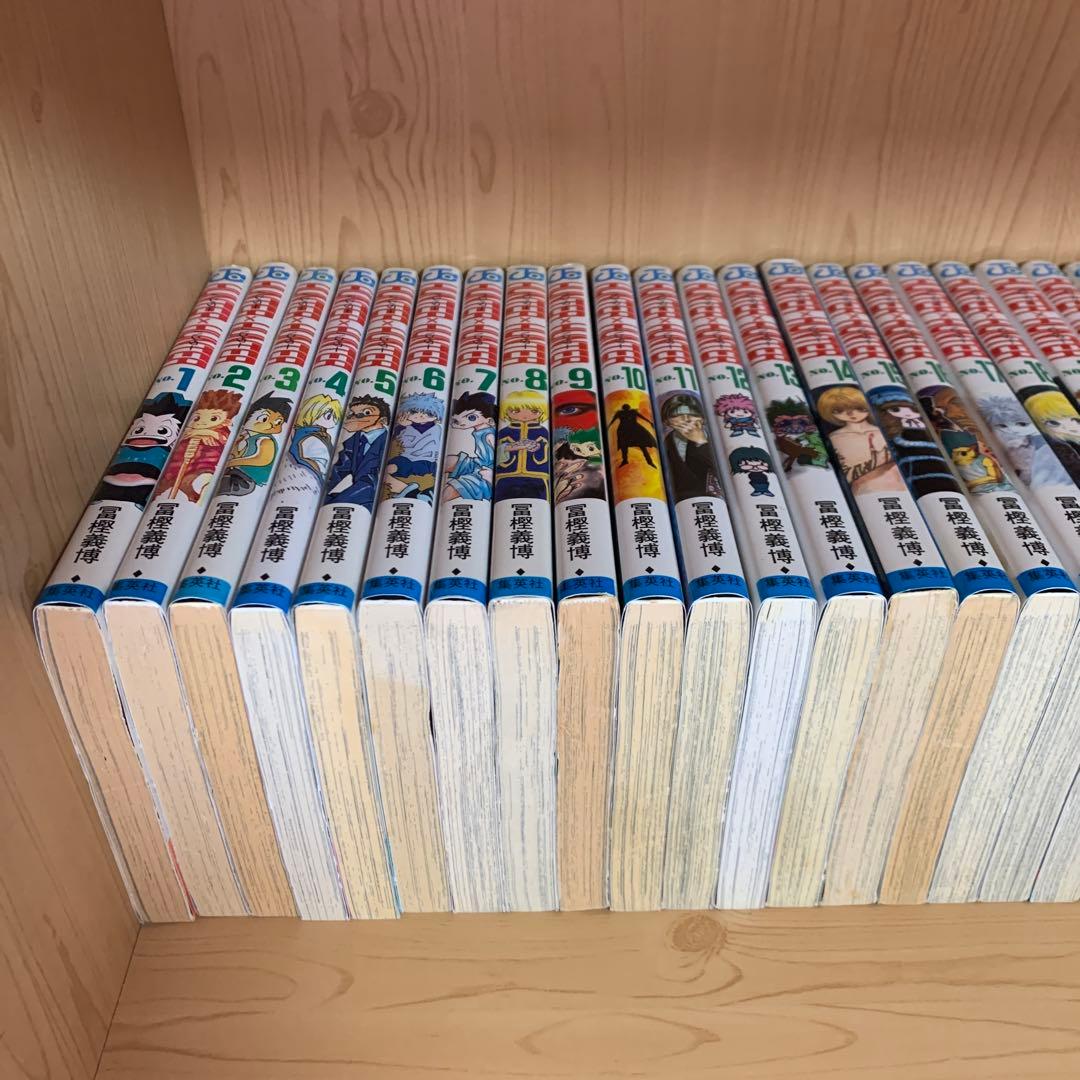 大人気漫画ハンターハンター1巻から38巻既刊全巻完結まとめ売りセット1巻初版本