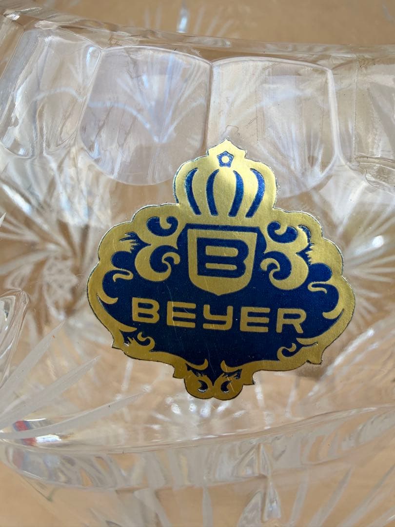 BEYER クリスタルガラス 花瓶 中型