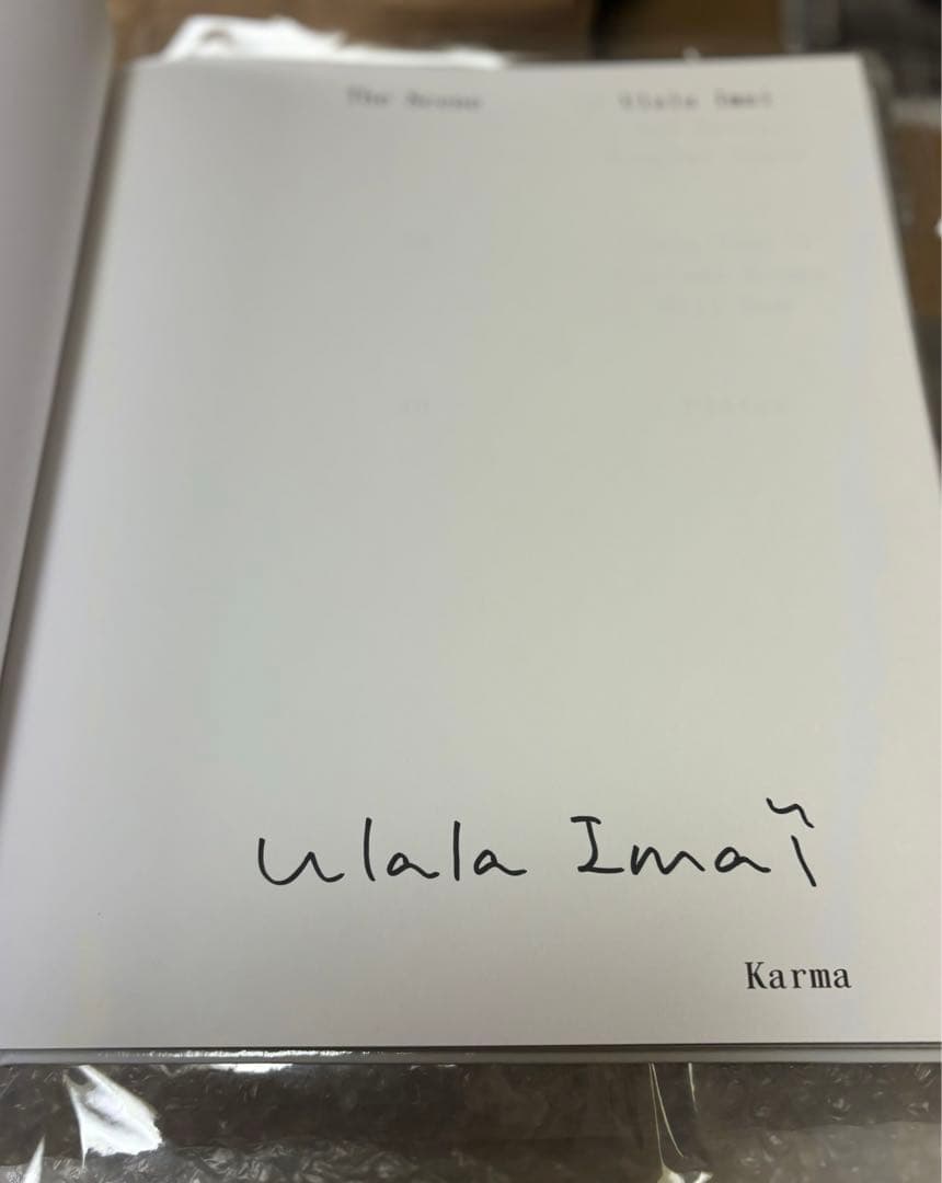 新品未開封画集　Ulala Imai - The Scene 今井麗　本人サイン