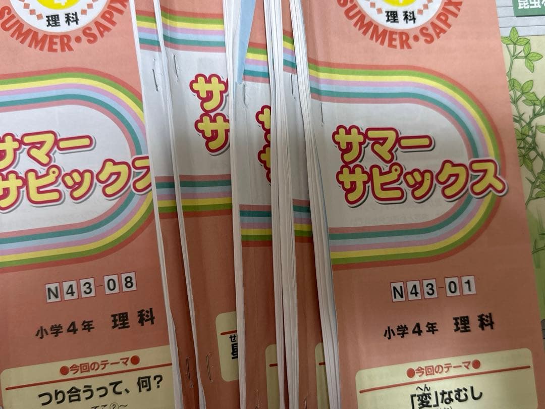 Sapix 4年生夏期講習　4教科