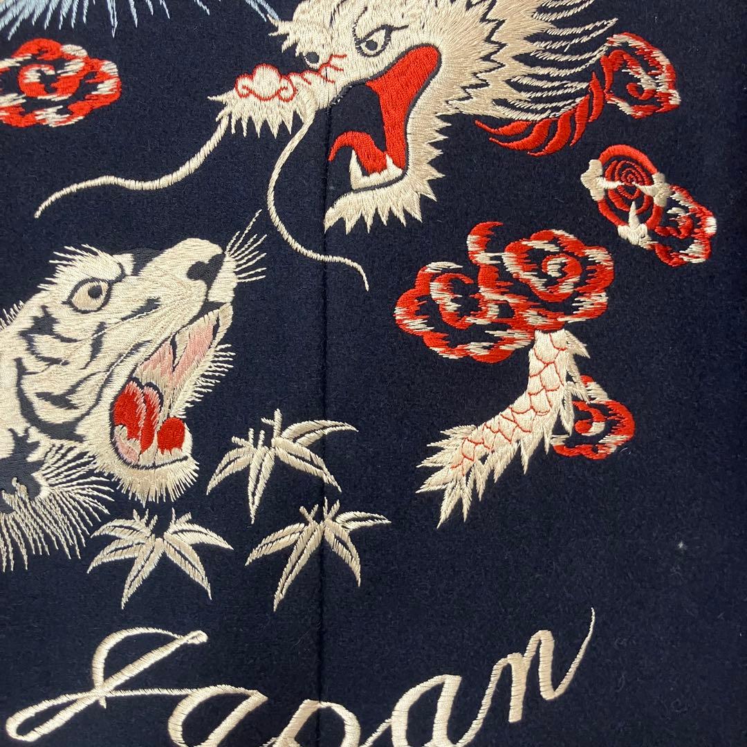 未使用級 バズリクソンズ SUKA PEA COAT 刺繍 ピーコート メルトン