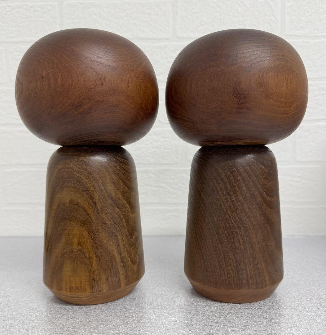 村上健一の創作こけし里童２体