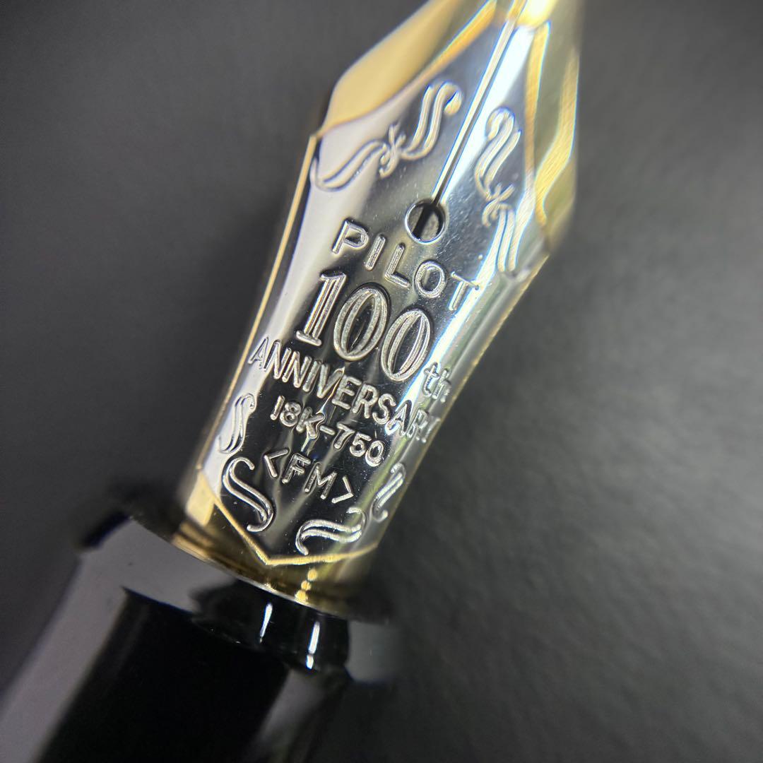 【美品】PILOT 100周年記念 万年筆 ブルー