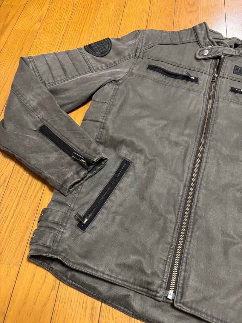 ハーレーダビットソン、ライダースジャケット、S、ライディングジャケット、グレー