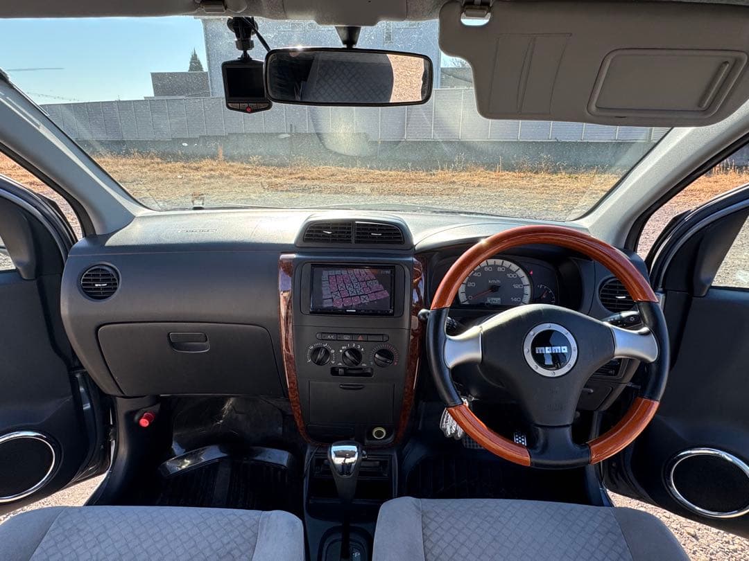 ダイハツ　ミラアブイー❗️柿本マフラー　社外ナビ　ワンセグTV