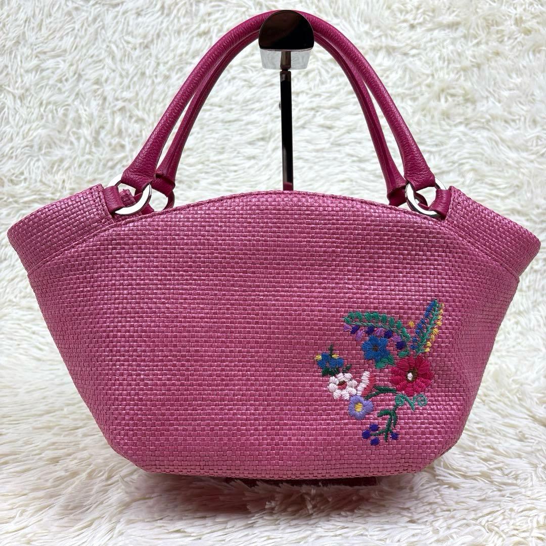 美品、シンクビー、Think Bee!、カゴバッグ、ソチミルコ、メキシコ、刺繍