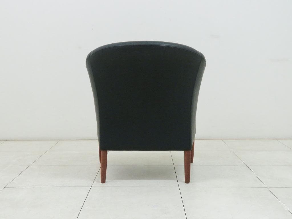 デンマーク NIELAUS&JEKI MOBLER 1人掛けソファ 本革×チーク