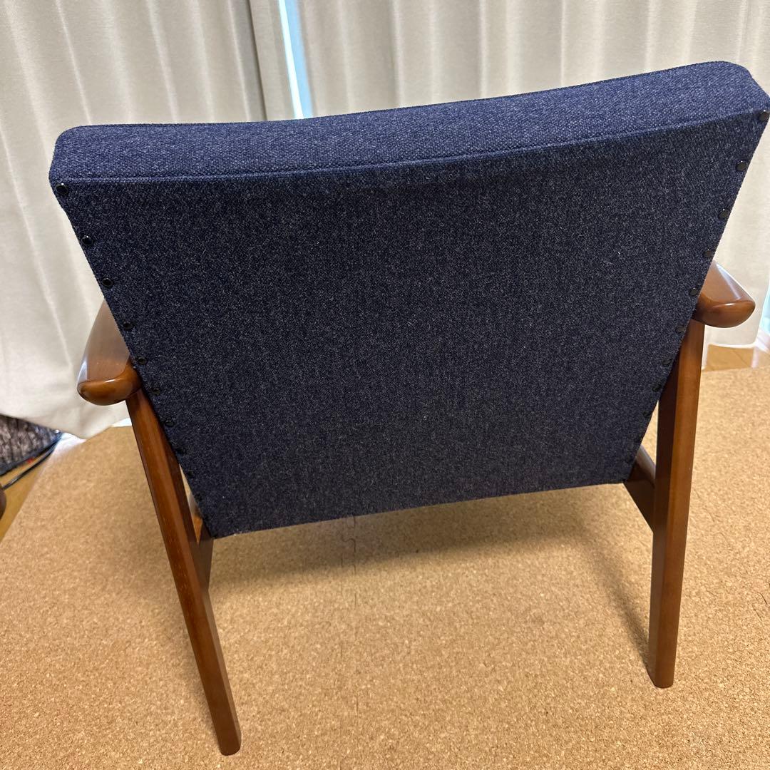 カリモク60 Kチェア1シーター タープブルー