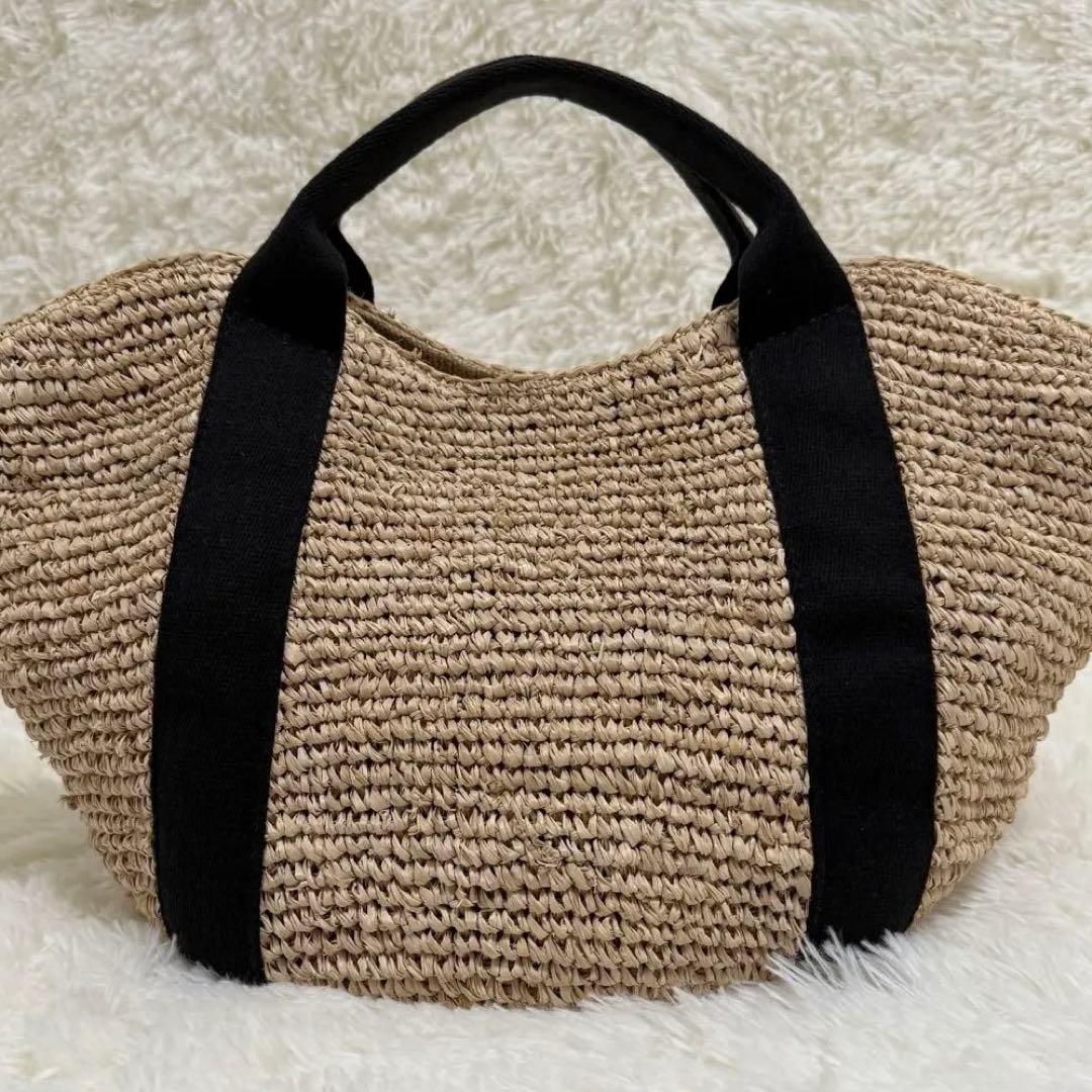 ヴィオラドーロ SANDRO かごバッグ ラフィア ベージュ V-8087