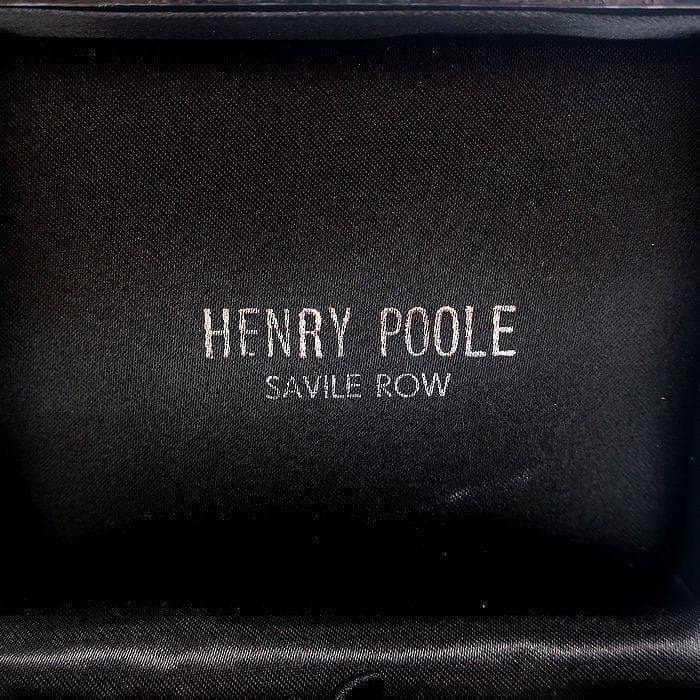 ヘンリープール 英国製 オニキス カフス ドレススタッド セット 定価4.1万