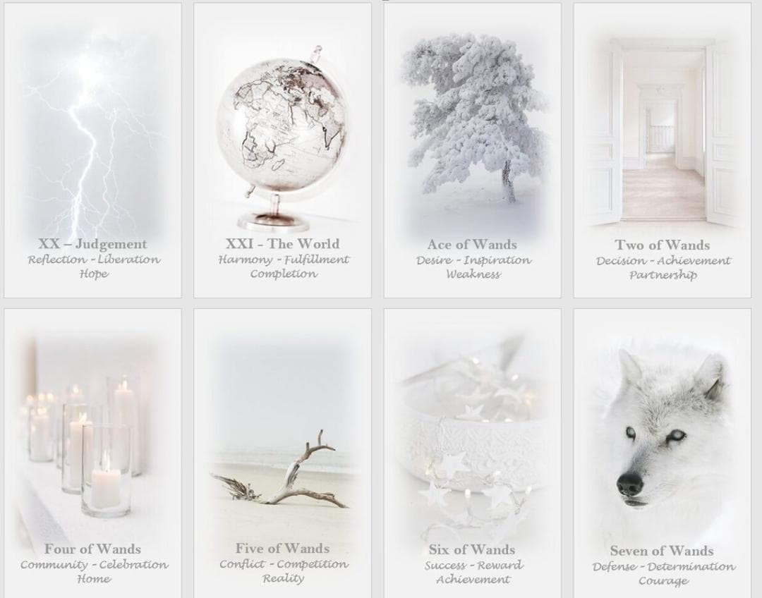 【正規品タロットカード】美麗✨美しい白の世界のタロット✨入手困難海外デッキ