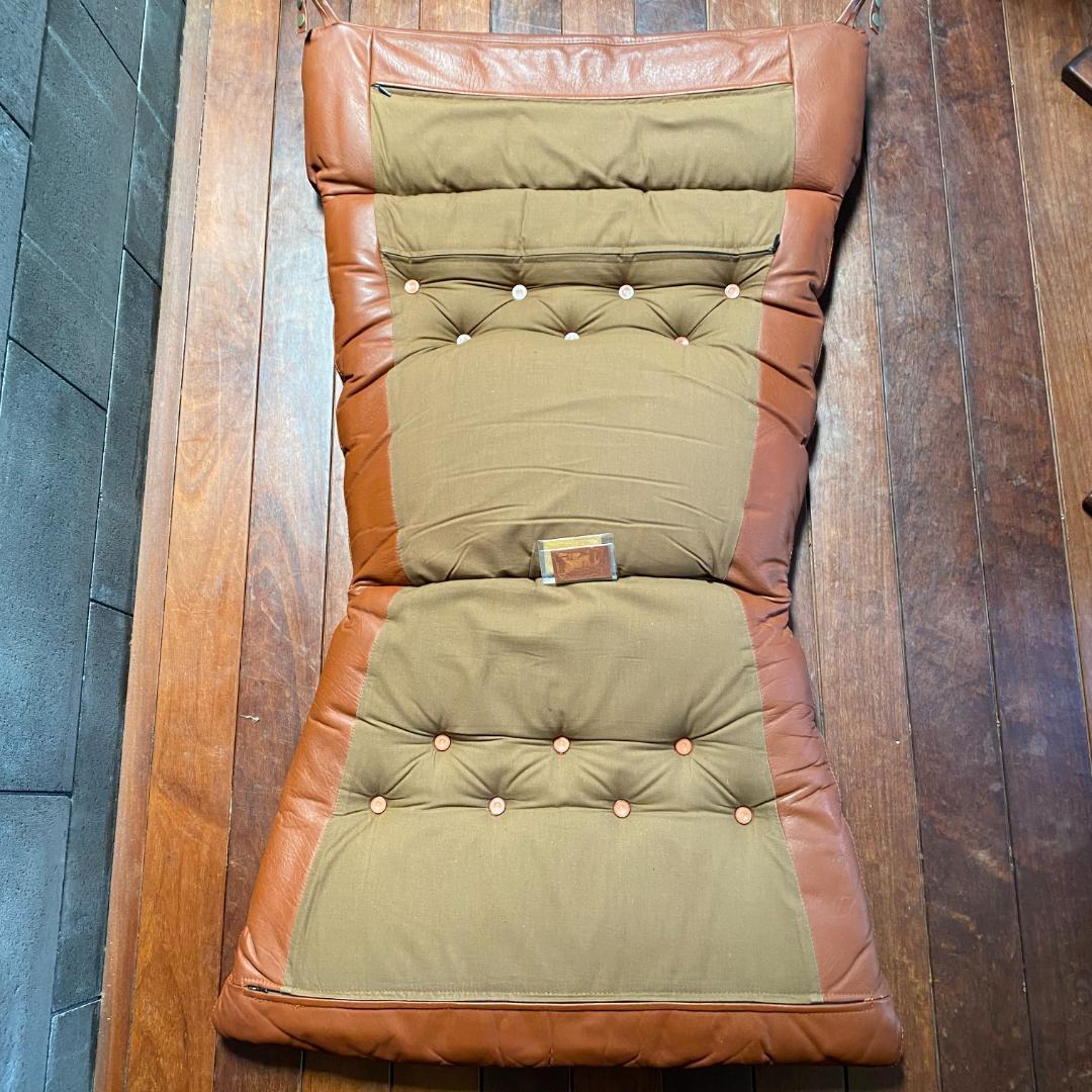 ヴィンテージ　名作 北欧家具 VATNE社　Falcon chair　本革ソファ