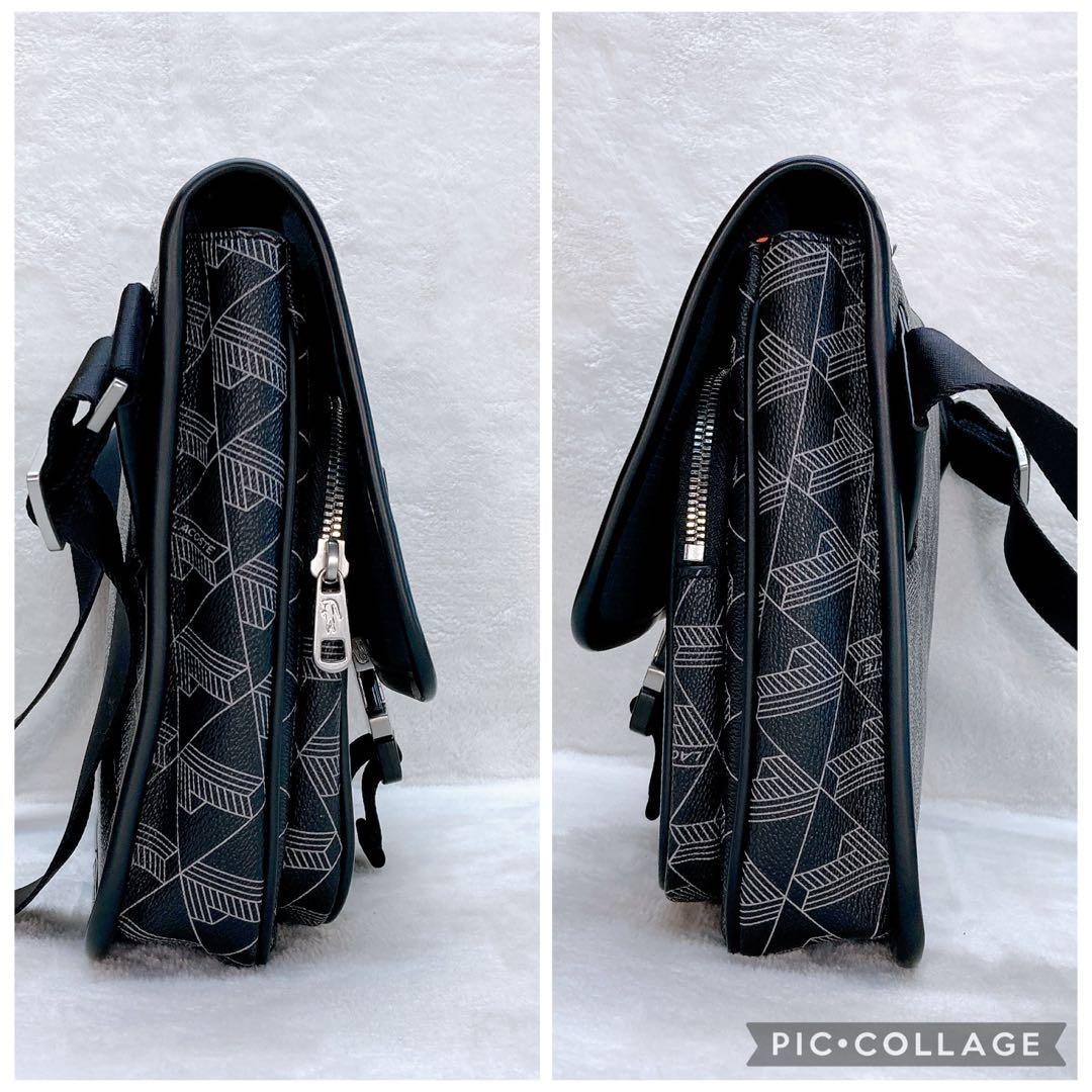 ✨美品✨ラコステ 幾何学模様 ショルダーバッグ フラップ メッセンジャー 総柄