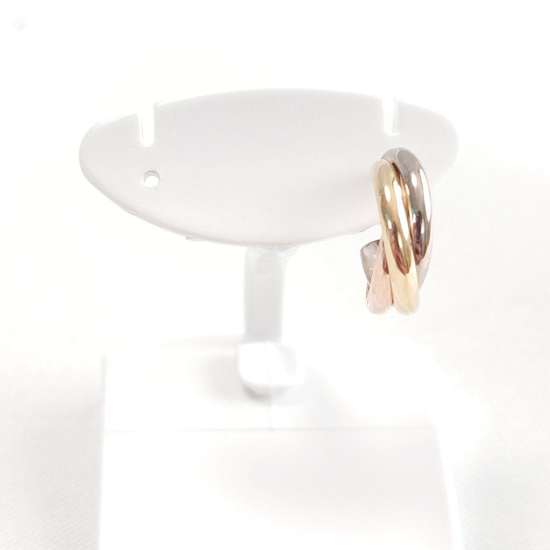 【磨き済】カルティエ トリニティ フープ ピアス 片耳用 6722