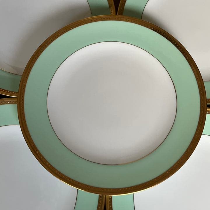 【未使用美品】大倉陶園★メイグリーン★パン・ケーキ皿　5枚