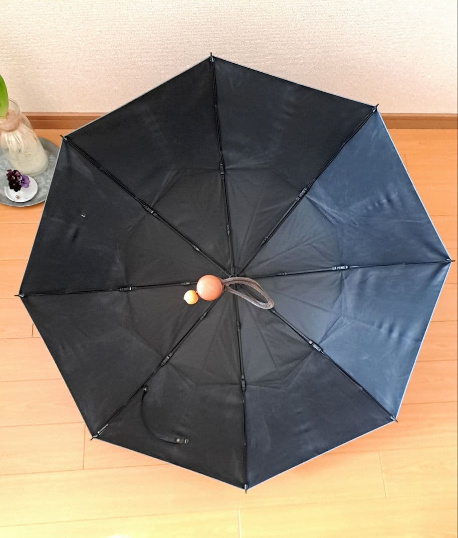 サンバリア100　 フロストグレー　2段折　日傘　美品