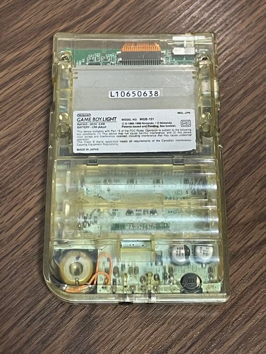 ゲームボーイライト ファミ通限定モデル スケルトン 本体