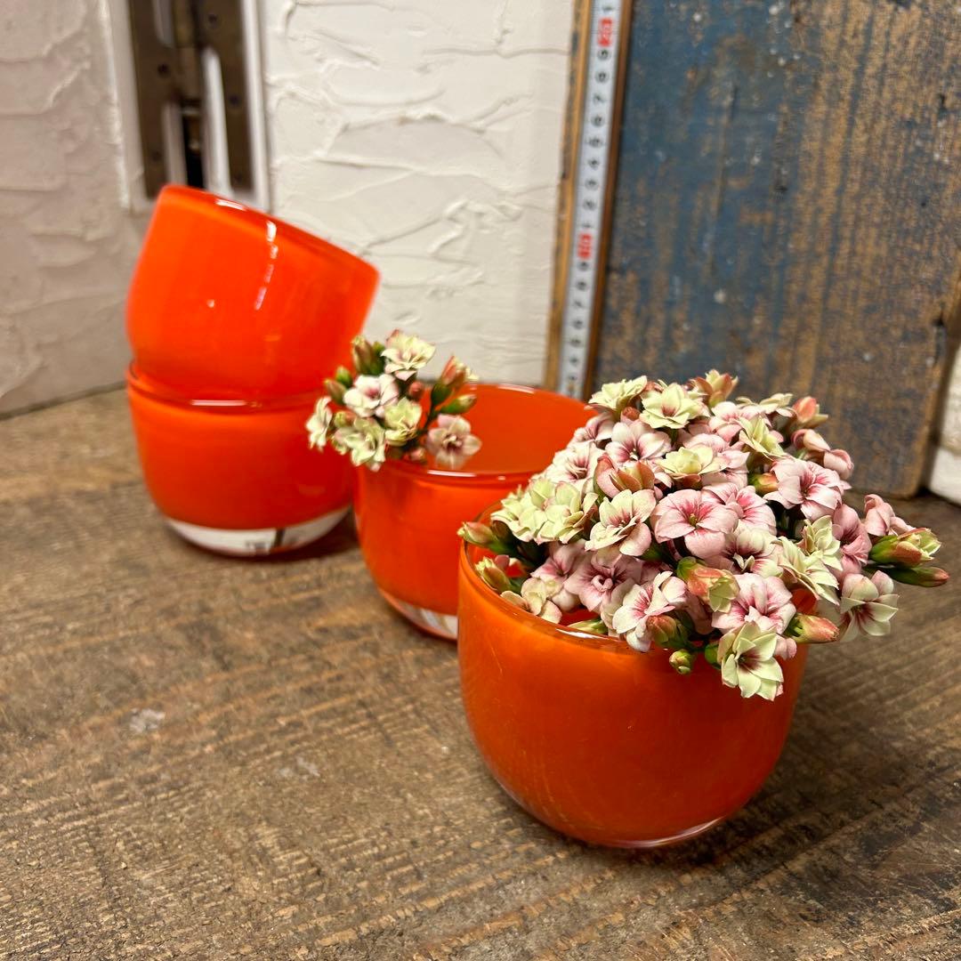 花器　花瓶　ガラス器　4つセット