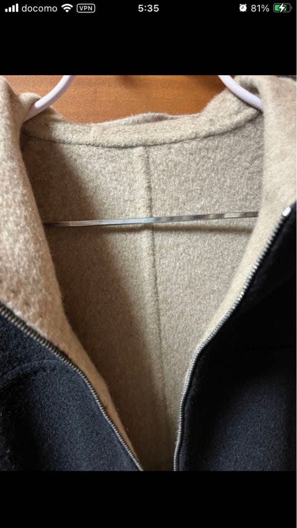 M*u様 GOBIカシミヤ リバーシブルコートユニセックス