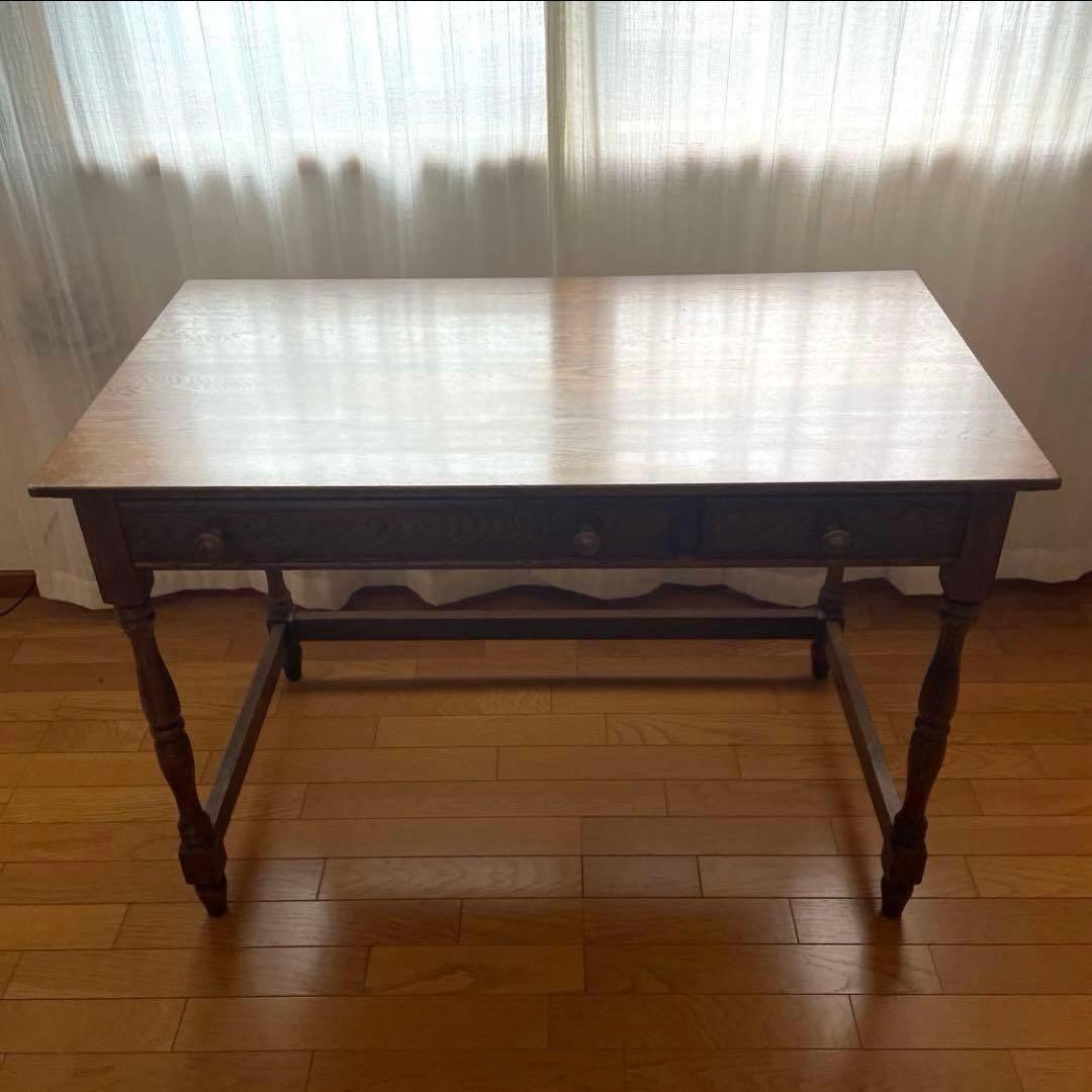 【美品】葉山ガーデン 葉山家具 ナラ材 一枚板 学習机 デスク