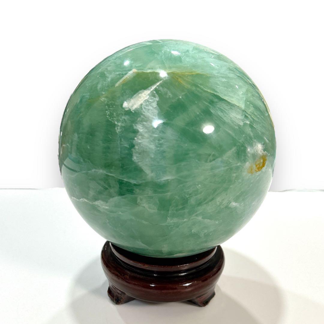 天然石 パワーストーン ボール グリーン 球体 置物 水晶 12cm 3.2kg