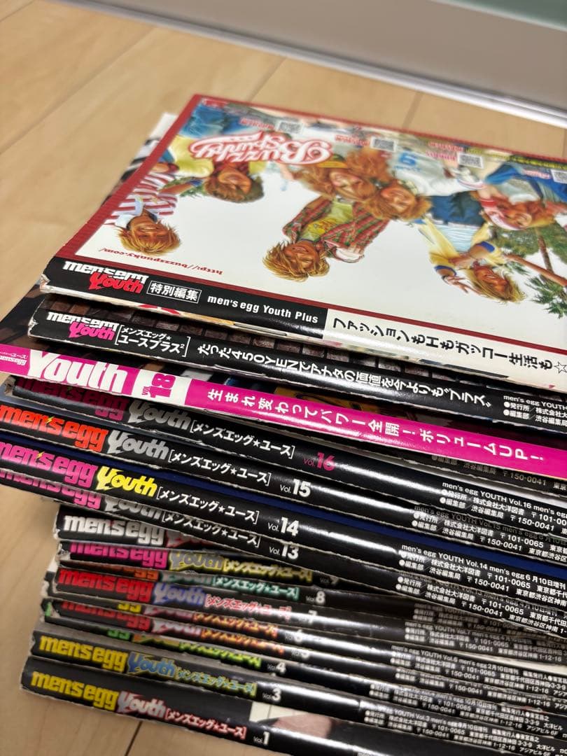 men's egg youth メンズエッグユース　雑誌　19冊　平成　ギャル