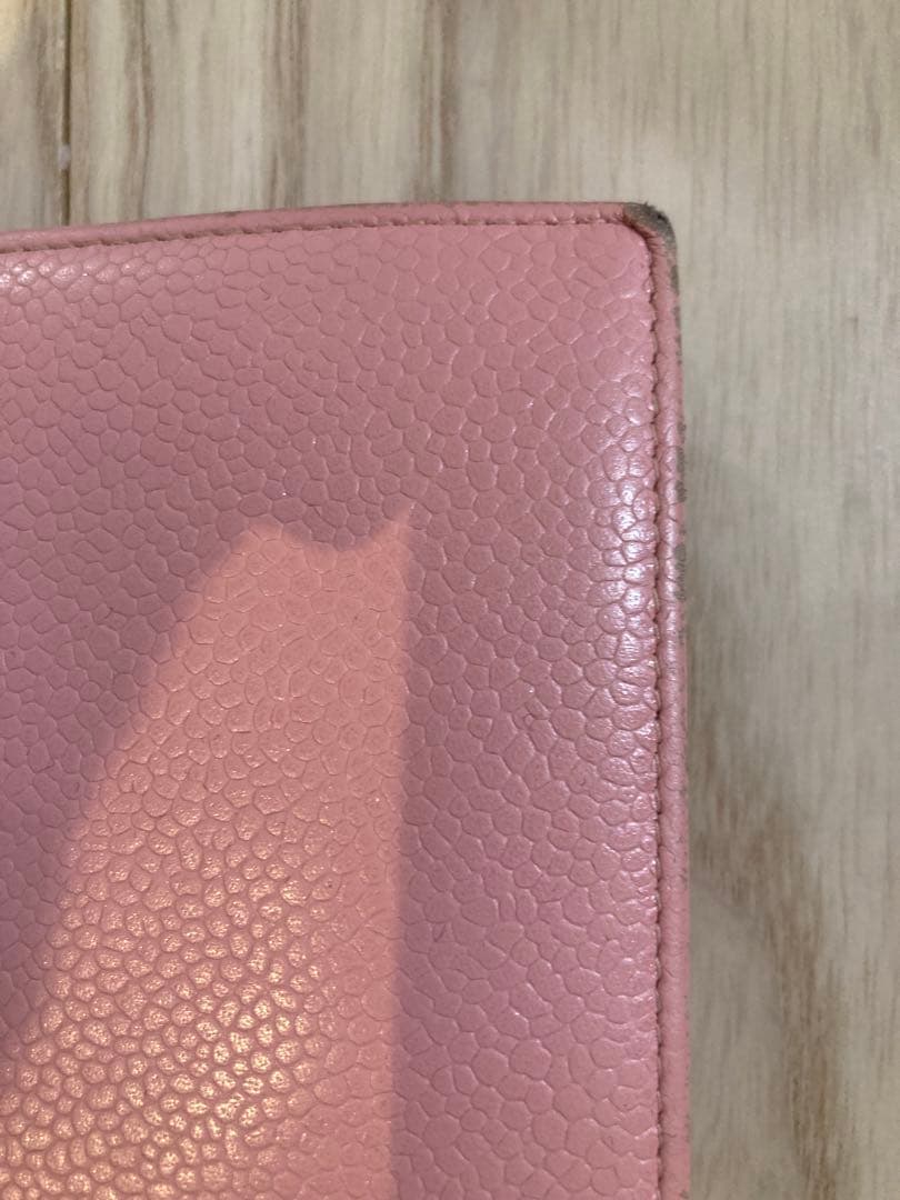 CHANEL シャネル　ピンク 長財布　キャビアスキン