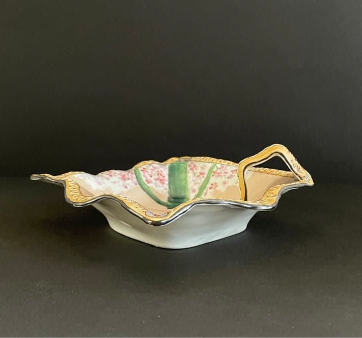 オールドノリタケ　兎柄　トレー