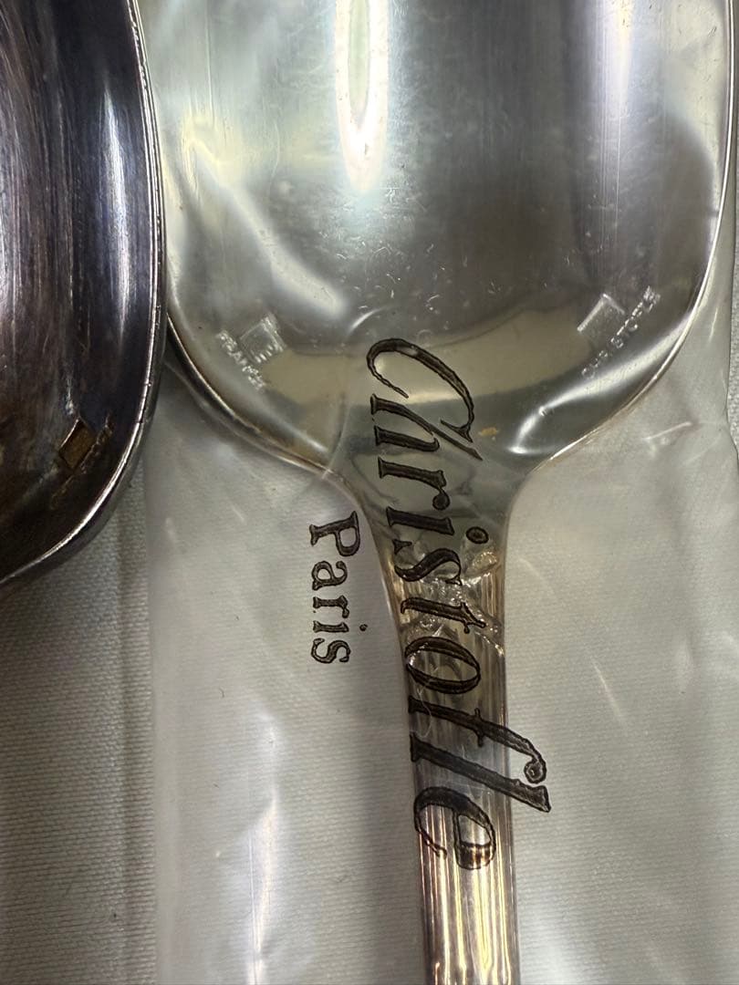 廃盤品クリストフル カトラリー Rubansスプーン15cm4本13.5cm５本