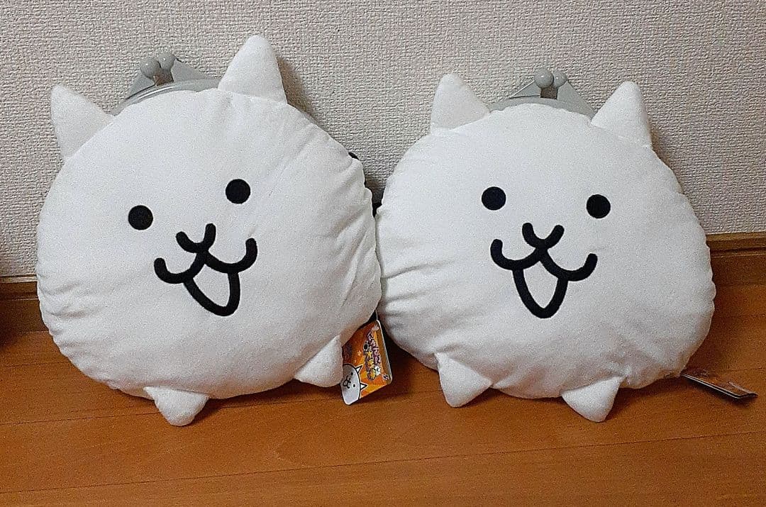 【にゃんこ大戦争】ぬいぐるみ　がま口バッグ　エアぬいぐるみ