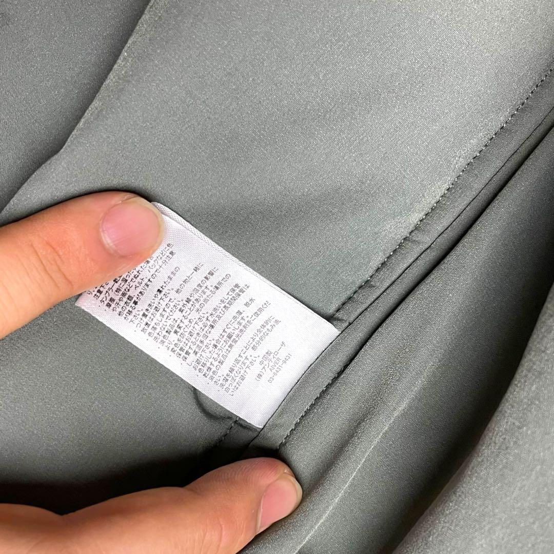 アイバー AIVER ファー付き モッズコート L カーキ オーバーサイズ