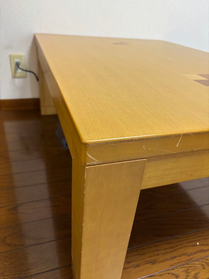 木製モダンデザイン こたつ