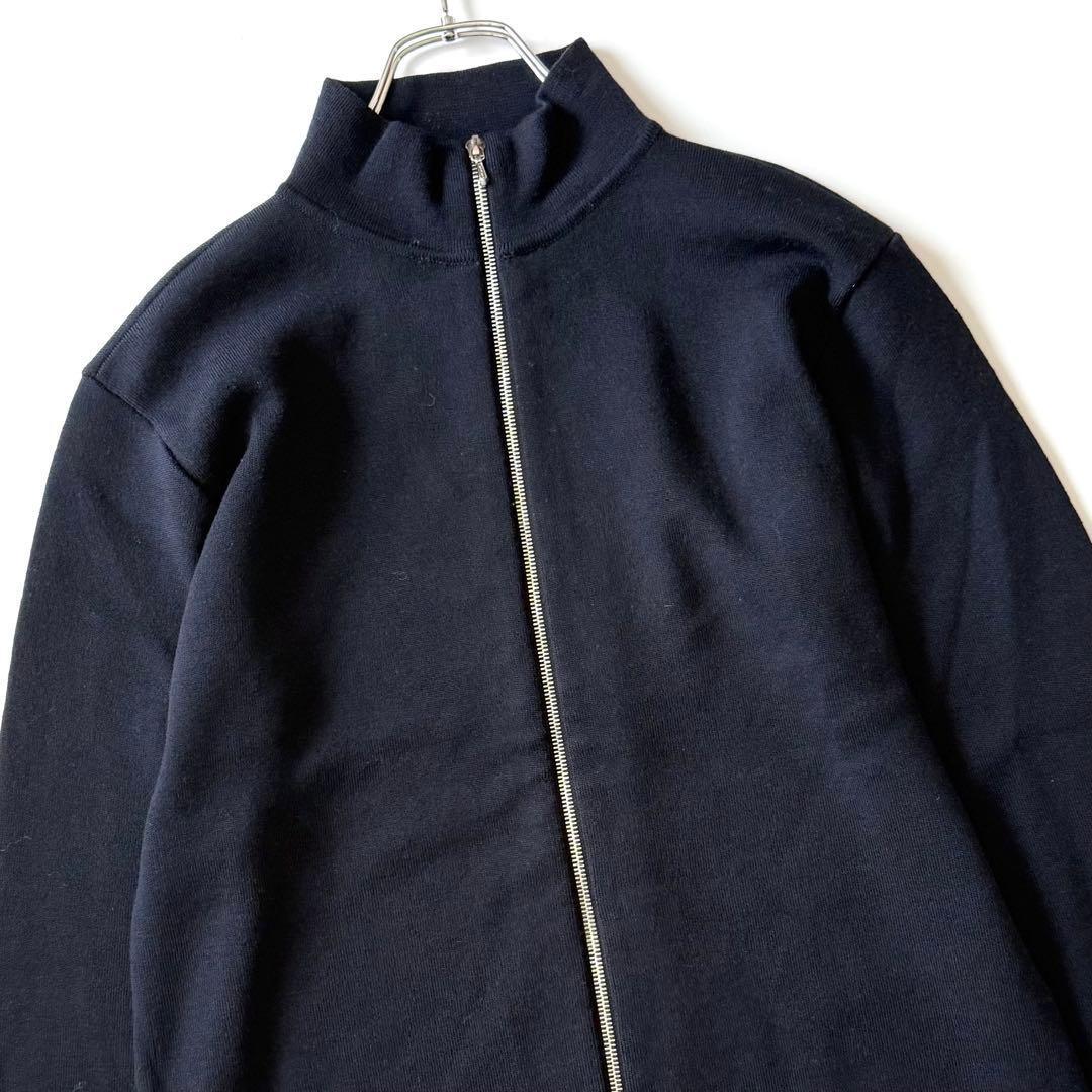 【フランス製】agnes b homme アニエスベー ドライバーズニット 濃紺