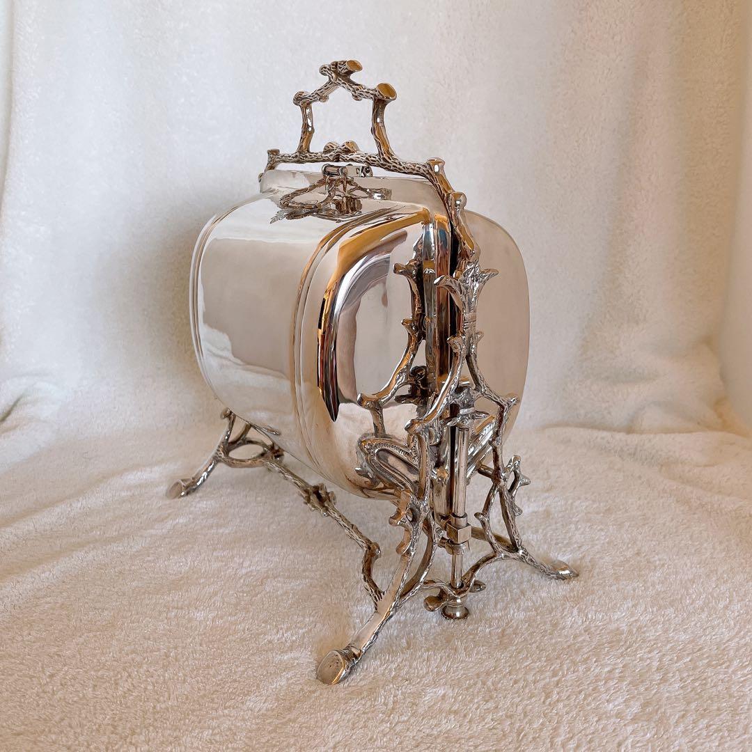 銀器 英国 シルバープレート ビスケットウォーマー