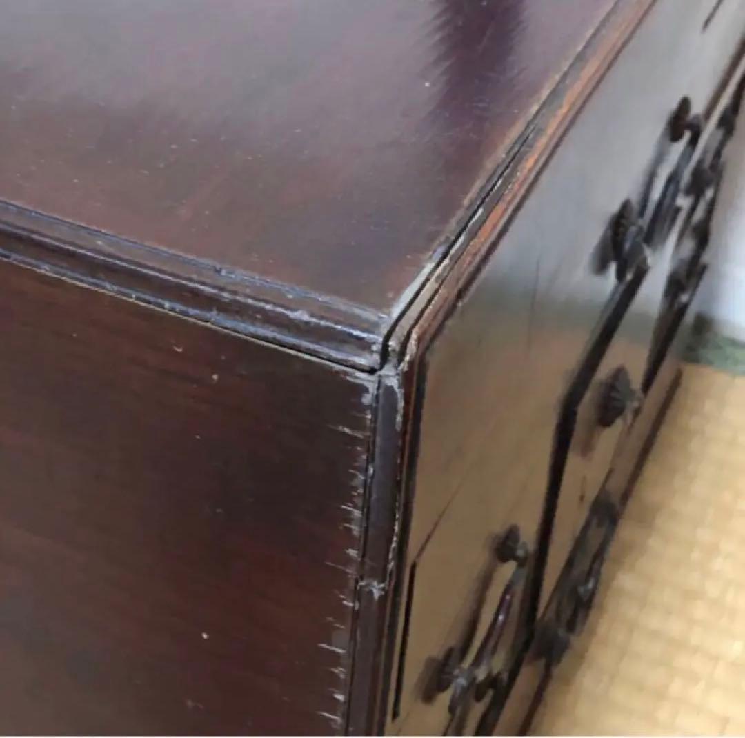 アンティーク 木製 引出し 昭和レトロ 小箪笥 小物入れ 伝統工芸品