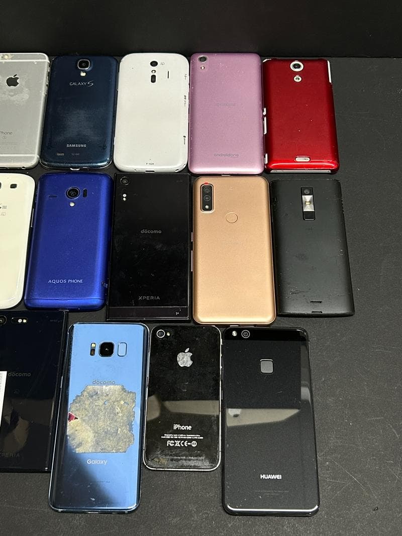 大量 携帯電話 スマホ スマートフォン iPhone 他 ジャンク 部品取り ③