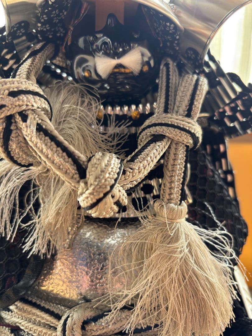 五月人形 武士の鎧飾り 正絹製