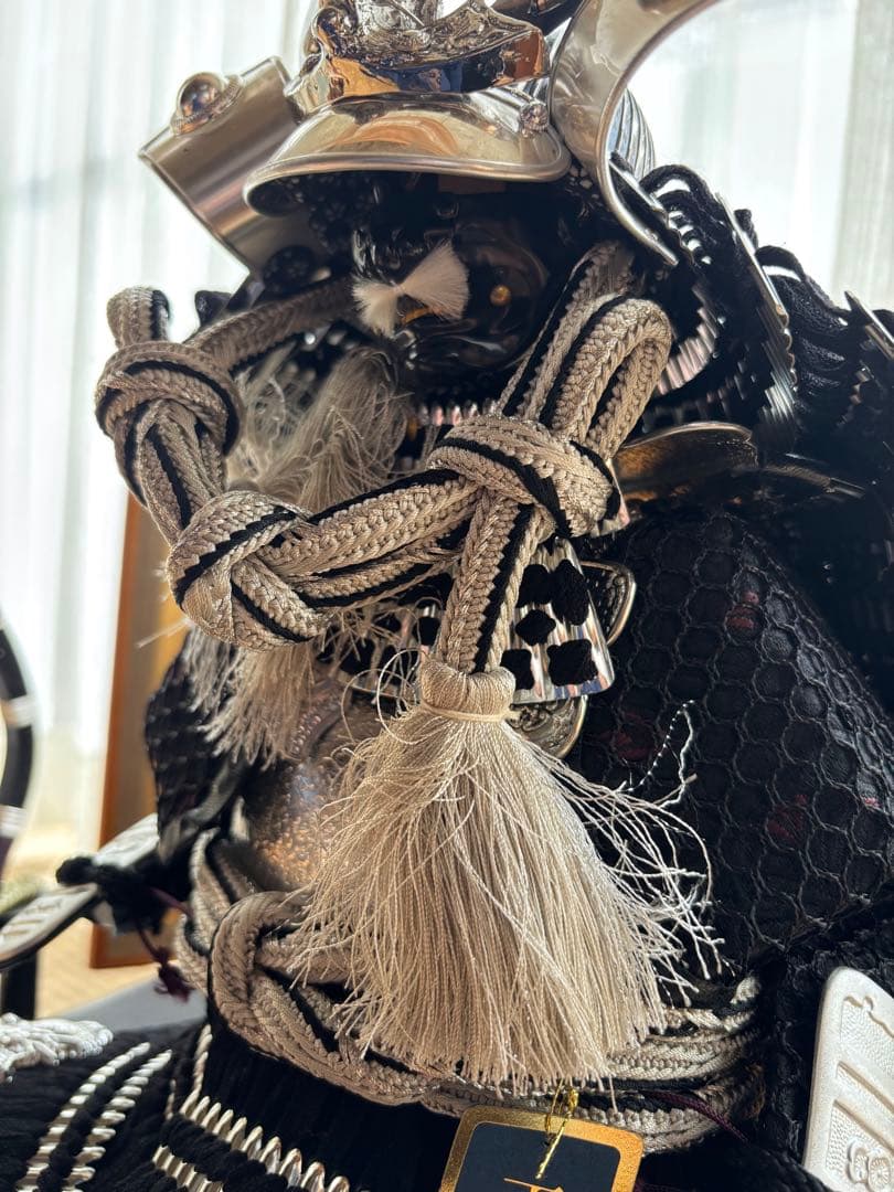 五月人形 武士の鎧飾り 正絹製