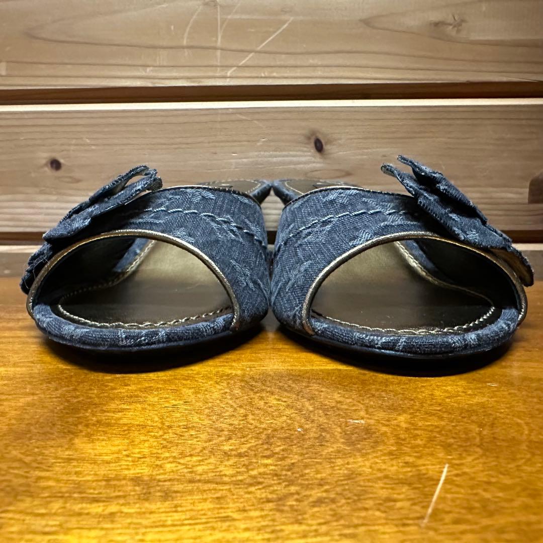 LOUIS VUITTON ヴィトン モノグラム フラワー ミュール 35