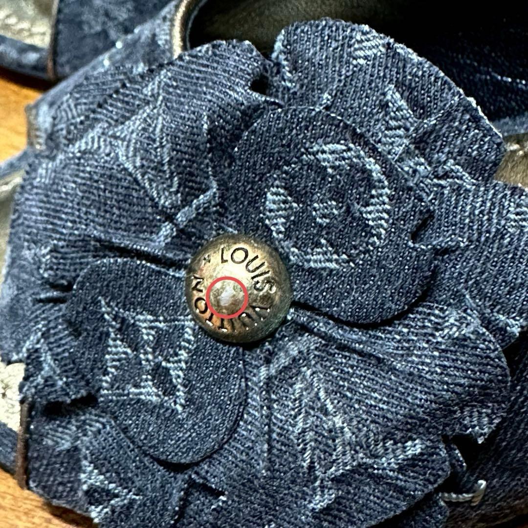 LOUIS VUITTON ヴィトン モノグラム フラワー ミュール 35