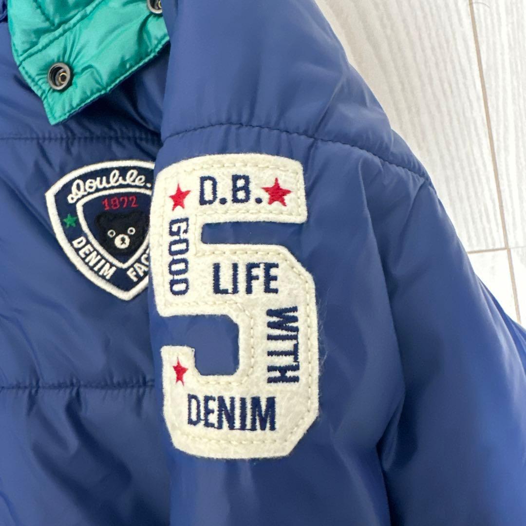 【新品未使用】ミキハウス　DOUBLE.B ダウンコート 130cm ネイビー