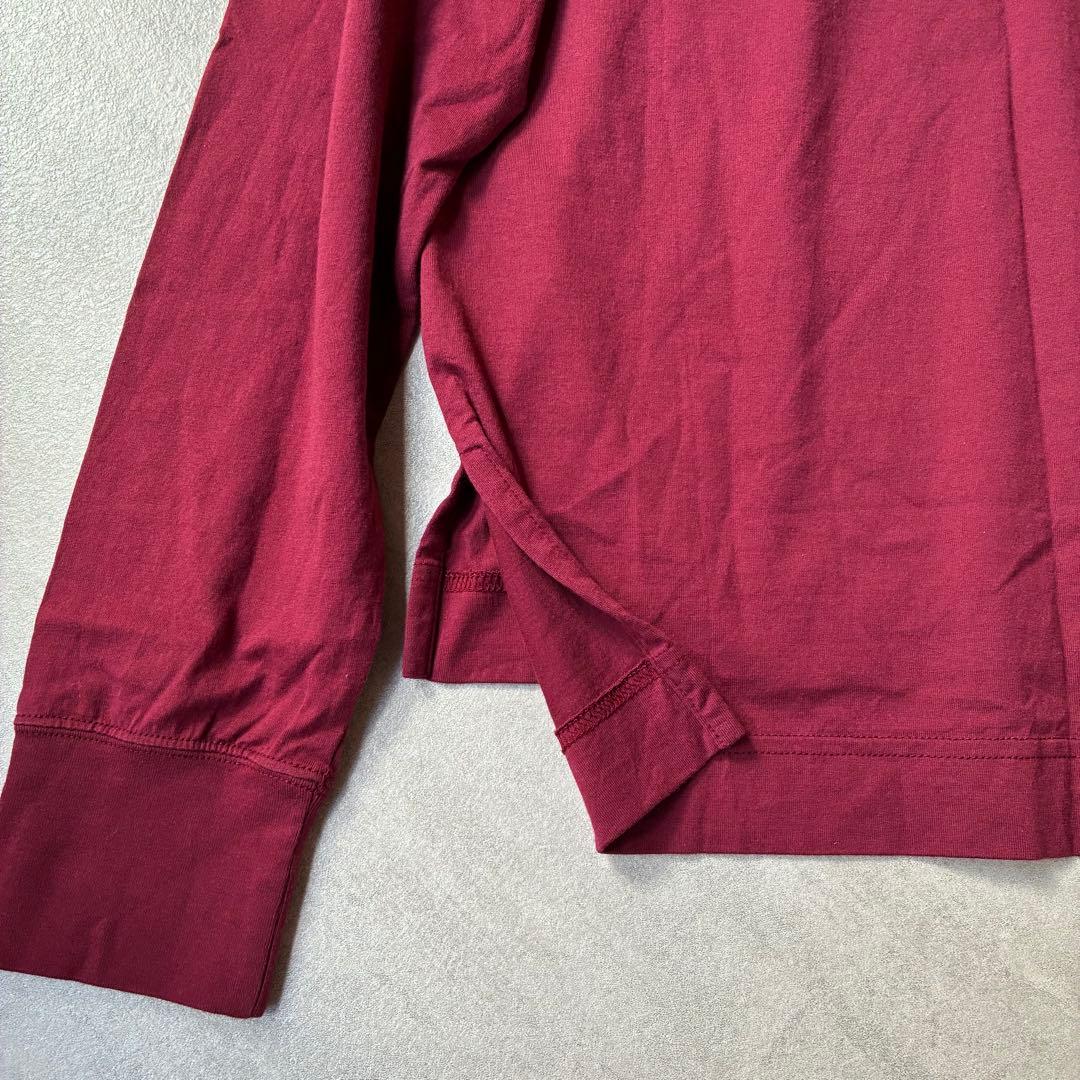 美品✨Vivienne Westwood刺繍ロゴ長袖Tシャツ バーガンディ02