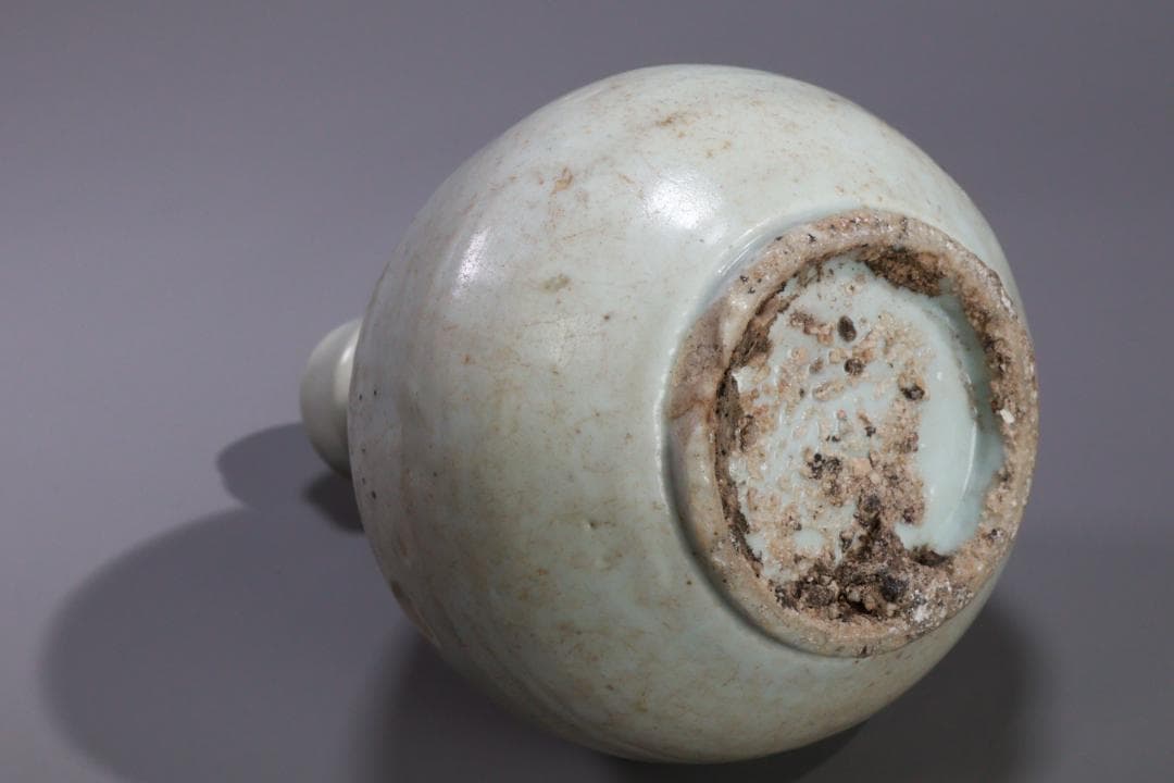 朝鮮美術　李朝 白磁 徳利 高さ約19㎝　花瓶 壺　古美術 古道具 BE973